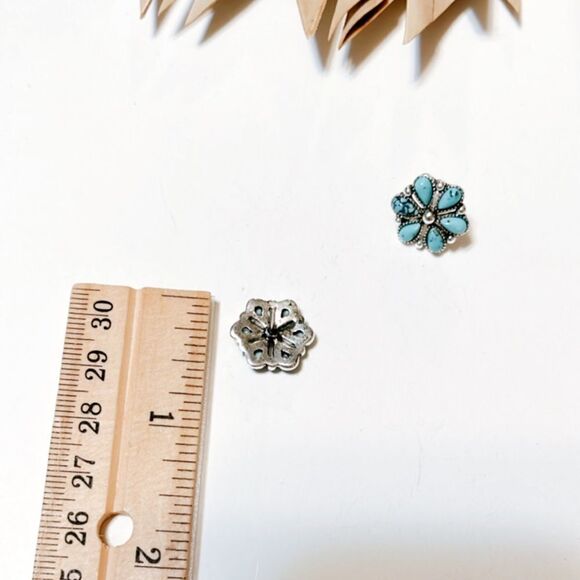 Boho flower earrings #158 - Picture 4 of 5